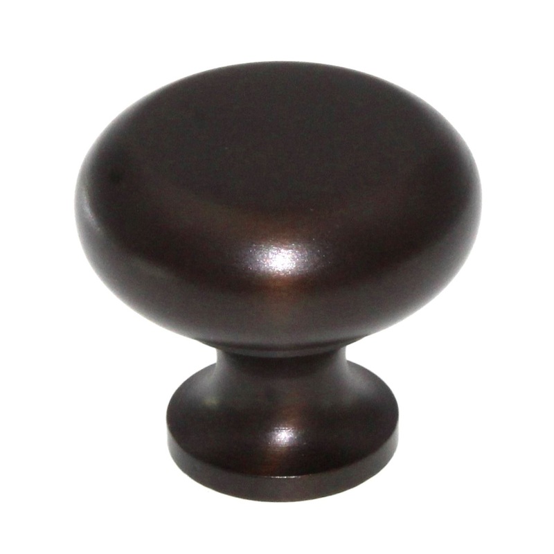 Top Knobs Flat Faced 1 1/4 Round Cabinet Knob Oil-Rubbed Bronze M754