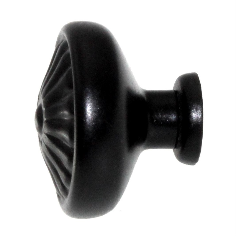 Top Knobs Normandy Flower 1 1/4 Round Cabinet Knob Patina Black M602
