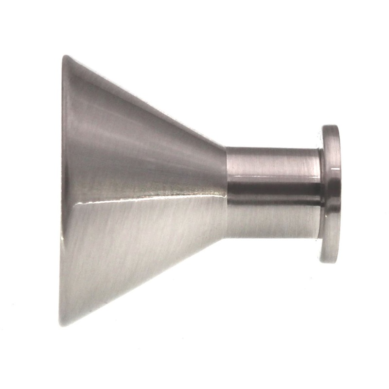 Top Knobs Nouveau Cocktail 1 3/16 Conical Knob Brushed Satin Nickel M585