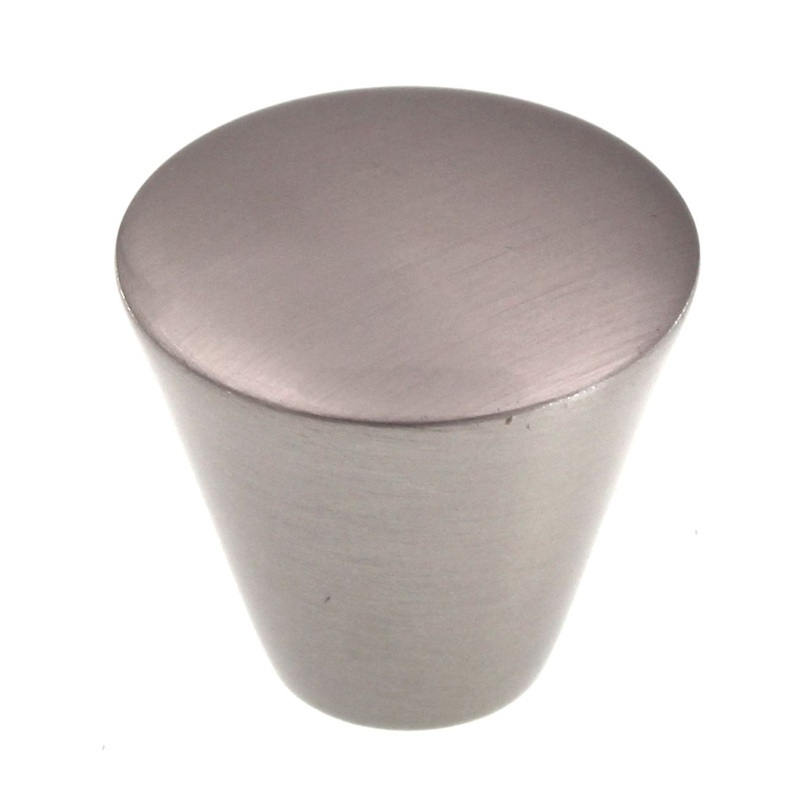 Top Knobs Nouveau Cone 1 1/16 Conical Cabinet Knob Brushed Satin Nickel M371
