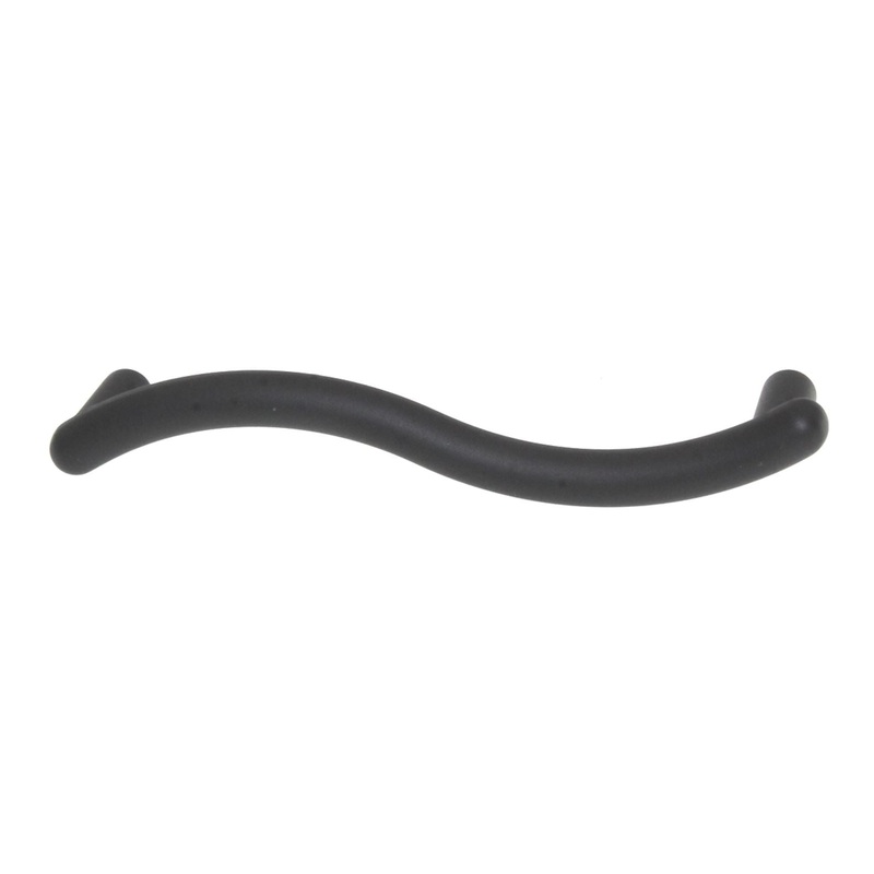 Top Knobs Nouveau Spiral Cabinet Bar Pull 3 3/4 (96mm) Ctr Flat Black M511