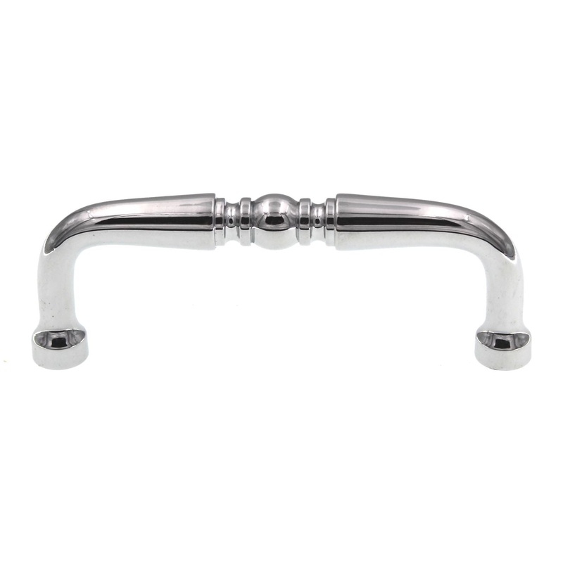 Top Knobs Somerset D Handle Cabinet Arch Pull 3 Ctr Polished Chrome M299