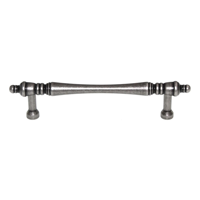Top Knobs Somerset Finial Cabinet Pull 3 3/4 (96mm) Ctr Pewter Antique M823-96