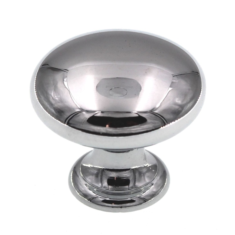 Top Knobs Somerset Mushroom 1 1/4 Round Cabinet Knob Polished Chrome M280