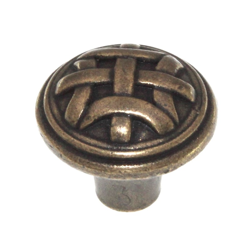 Top Knobs Tuscany Celtic 1 Round Cabinet Knob German Bronze M165