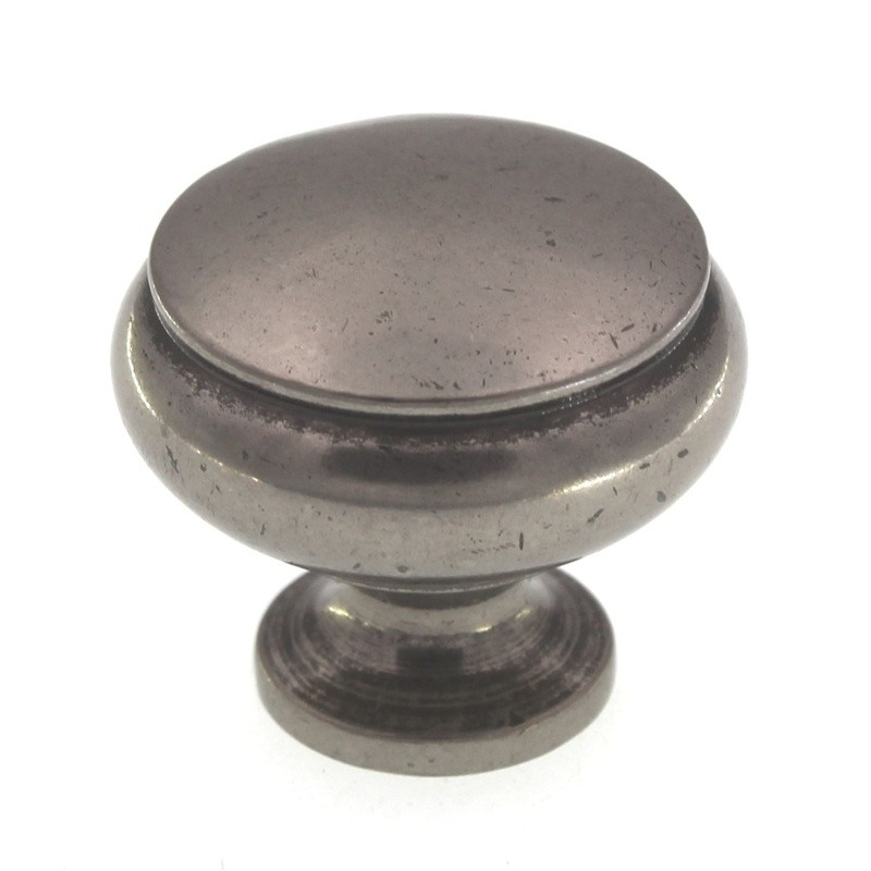 Top Knobs Tuscany Cumberland 1 1/4 Round Cabinet Knob Pewter Antique M206