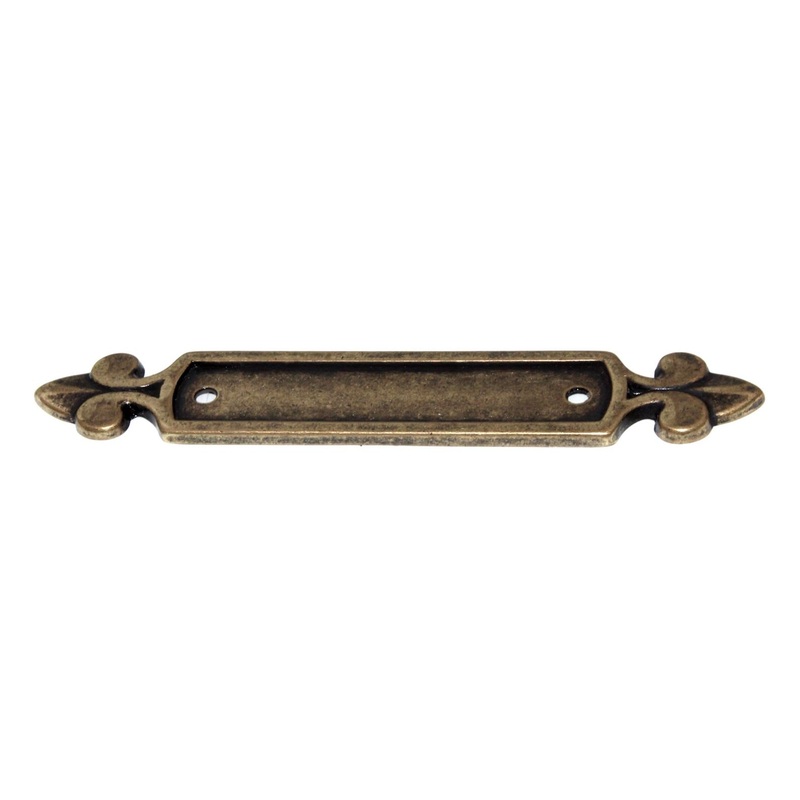 Top Knobs Tuscany Dover 2 1/2 (64mm) Ctr Pull Backplate German Bronze M195