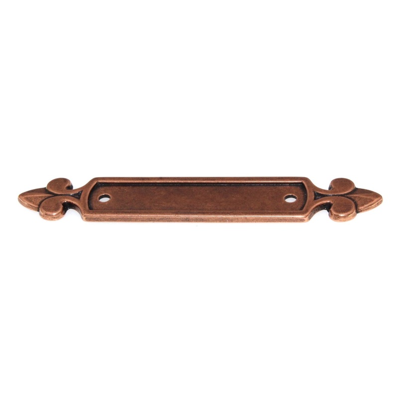 Top Knobs Tuscany Dover 2 1/2 (64mm) Ctr Pull Backplate Old English Copper M221