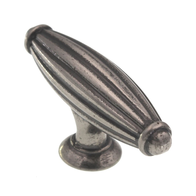 Top Knobs Tuscany T-Handle 2 5/8 Cabinet T Knob Pewter Antique M148