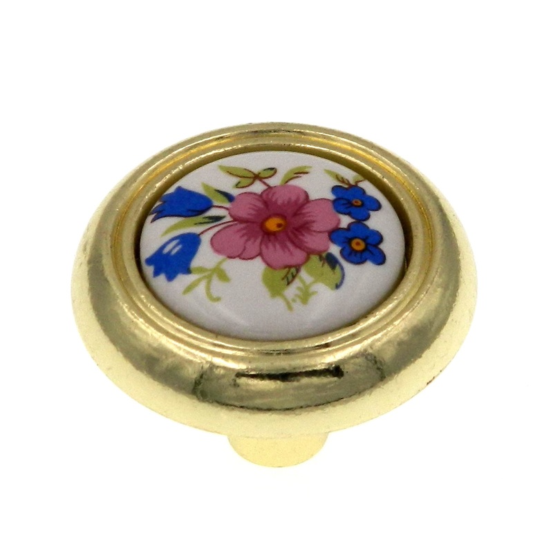 Amerock Allison 1 1/4 Bright Bass Mushroom Cabinet Knob Pull BP76244-FW3