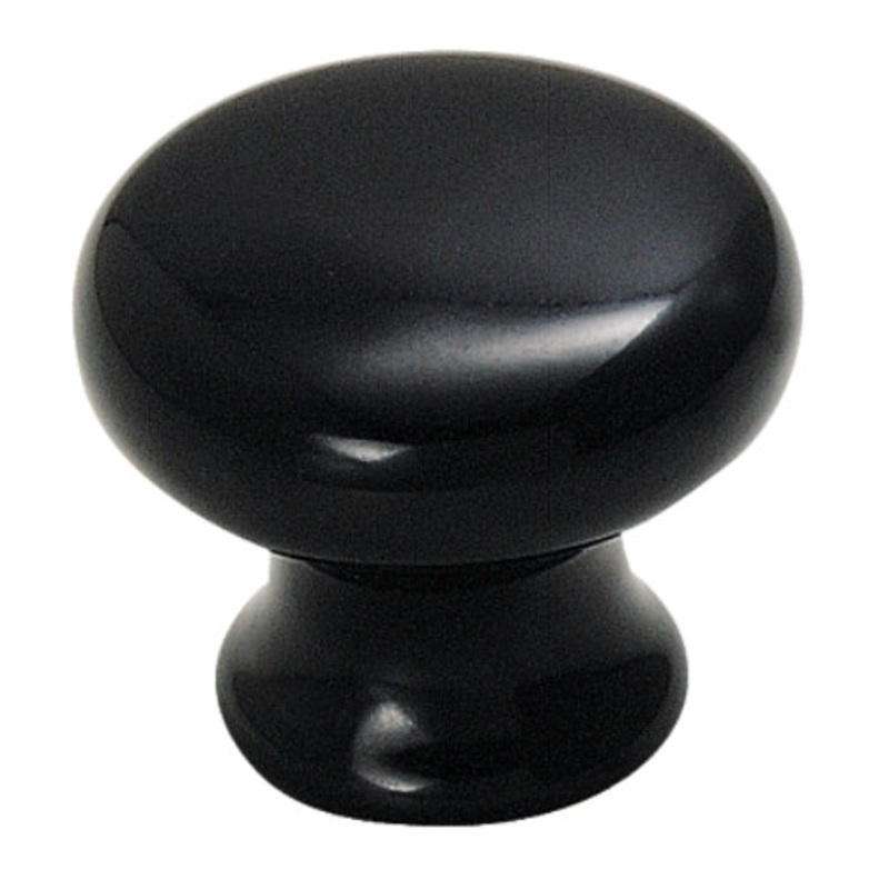 Amerock Allison 902BLK Black 1 1/2 Mushroom Cabinet Knob Pull