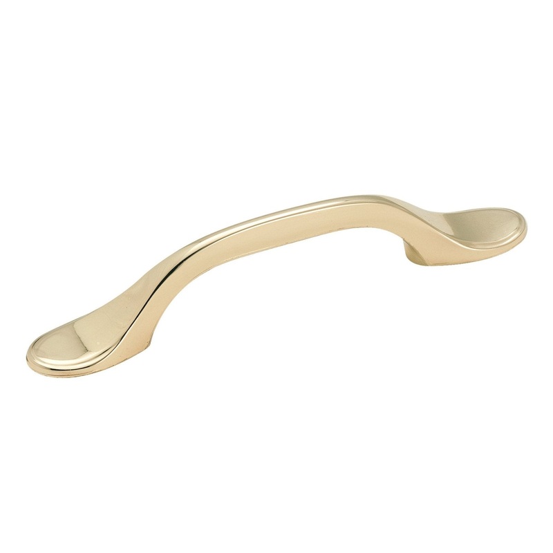Amerock Allison BP76280-3 Polished Brass 3cc Arch Cabinet Handle Pull