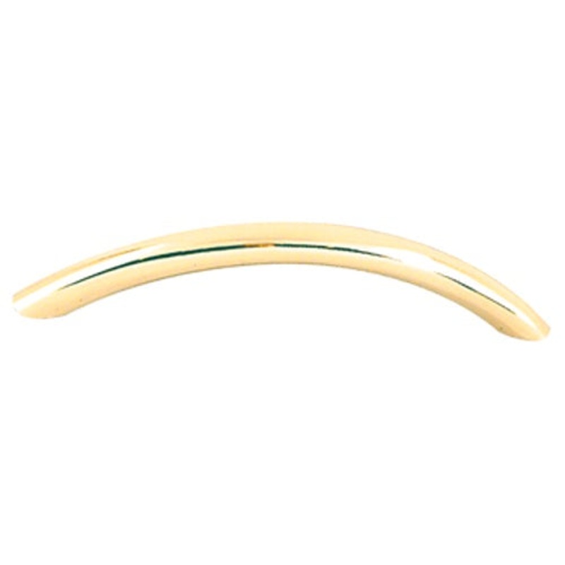 Amerock Allison Polished Brass Bow 3 3/4 (96mm) Solid Brass Arch Cabinet Handle Pull BP5527-3