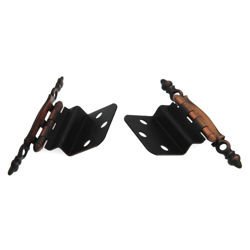 Amerock Face Mount Free Swing 3/8 Inset Hinges BP7770-AC, 1 Pair