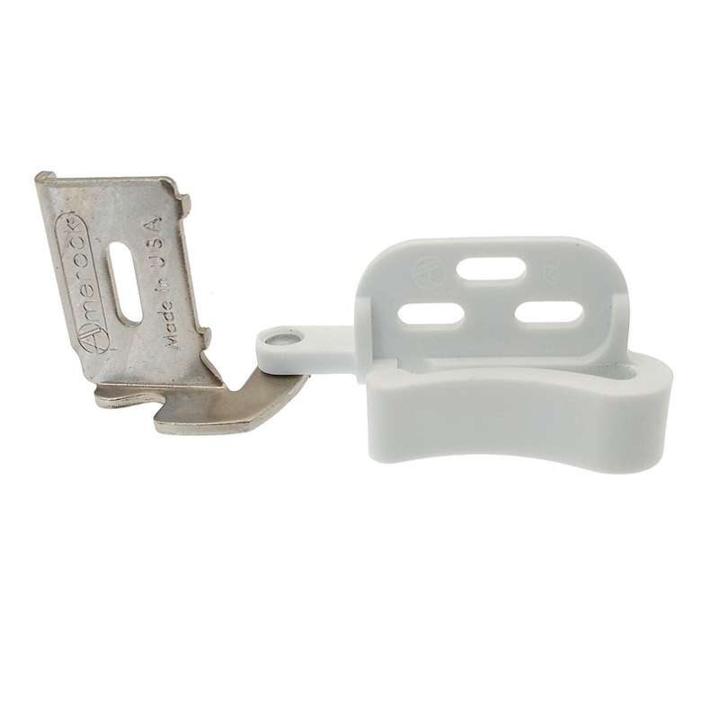 Amerock Marathon Left Hand Nickel, White 1/2 Overlay Full Wrap Knife Hinge, CM2665L-14