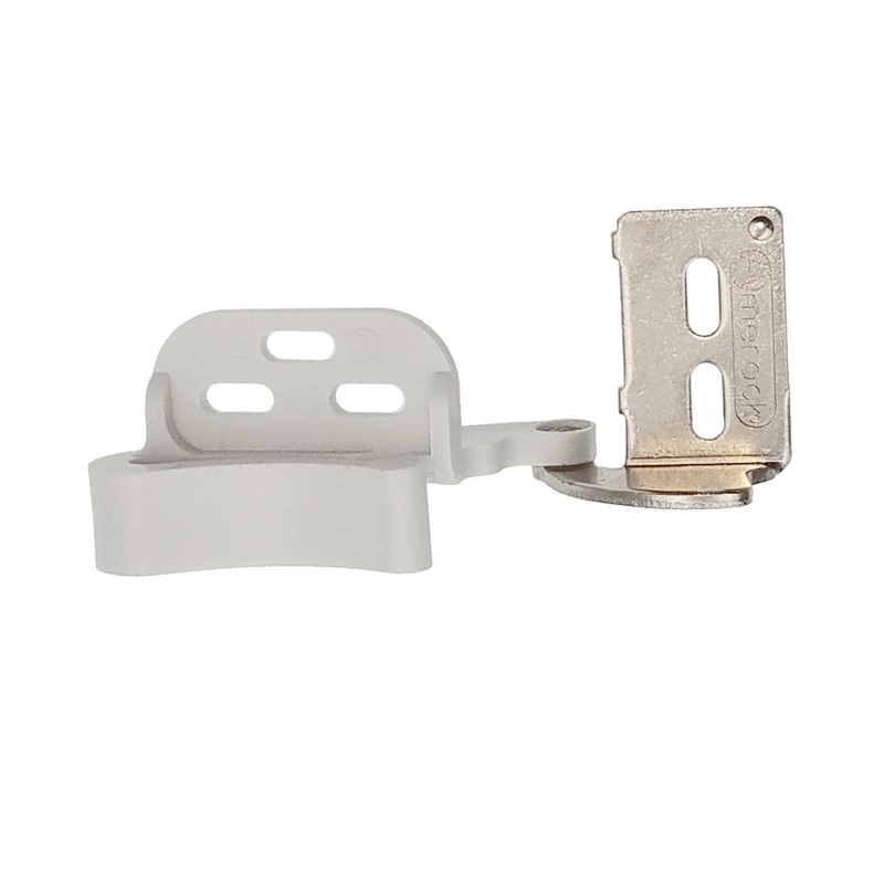 Amerock Marathon Nickel and White 3/8 Inset CM2604-14 Concealed Self-Closing Knife Hinge