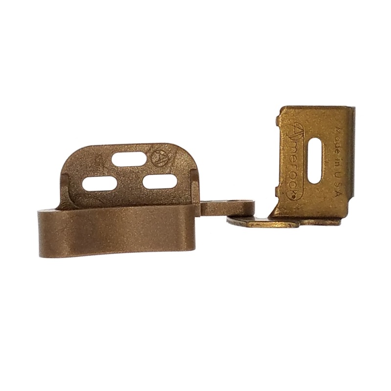 Amerock Marathon Right Hand Burnished Brass 1/2 Overlay Full Wrap Knife Hinge, CM2665R-BB