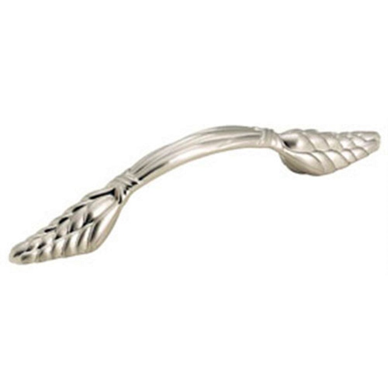 Amerock Natural Elegance Sterling Nickel 3cc Wheat Theme Handle Pull BP1334-G9