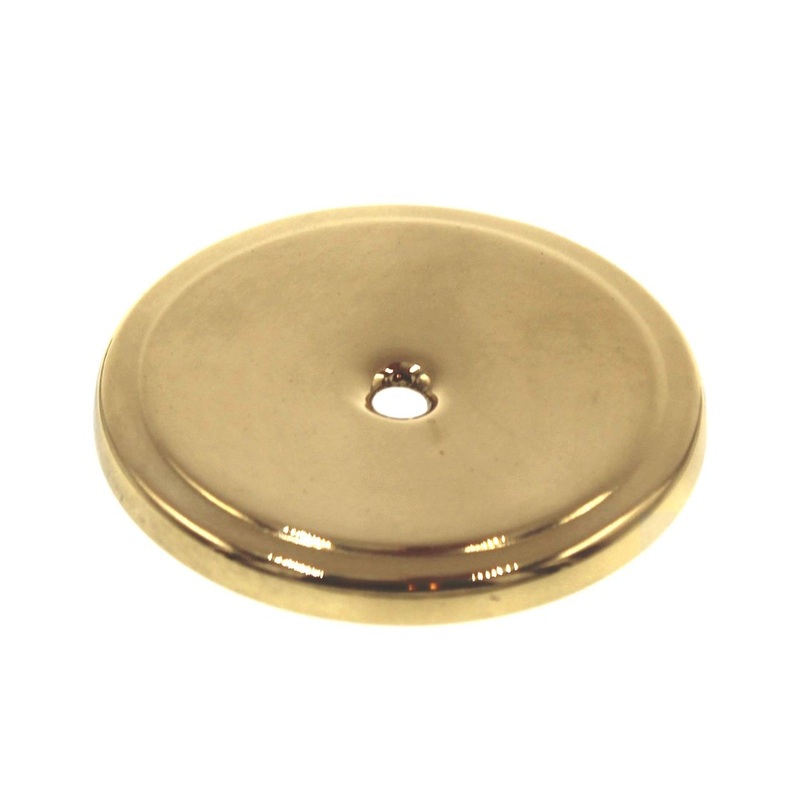 Amerock Polished Brass Traditional Round Cabinet Knob Backplate BP7603