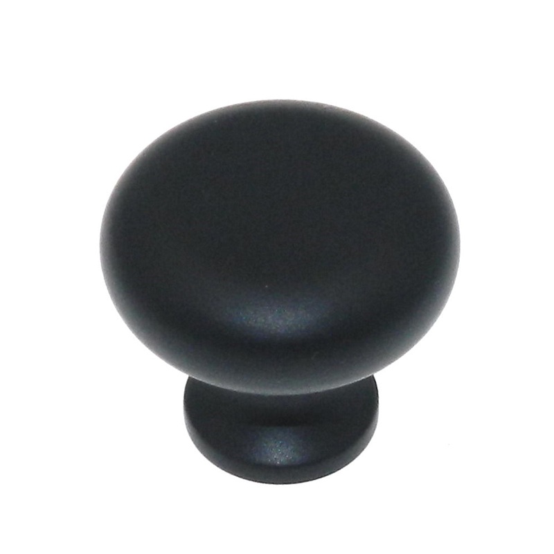 Cliffside 100-20-FB Flat Black Finished Solid Brass 3/4 Cabinet Knob Pull