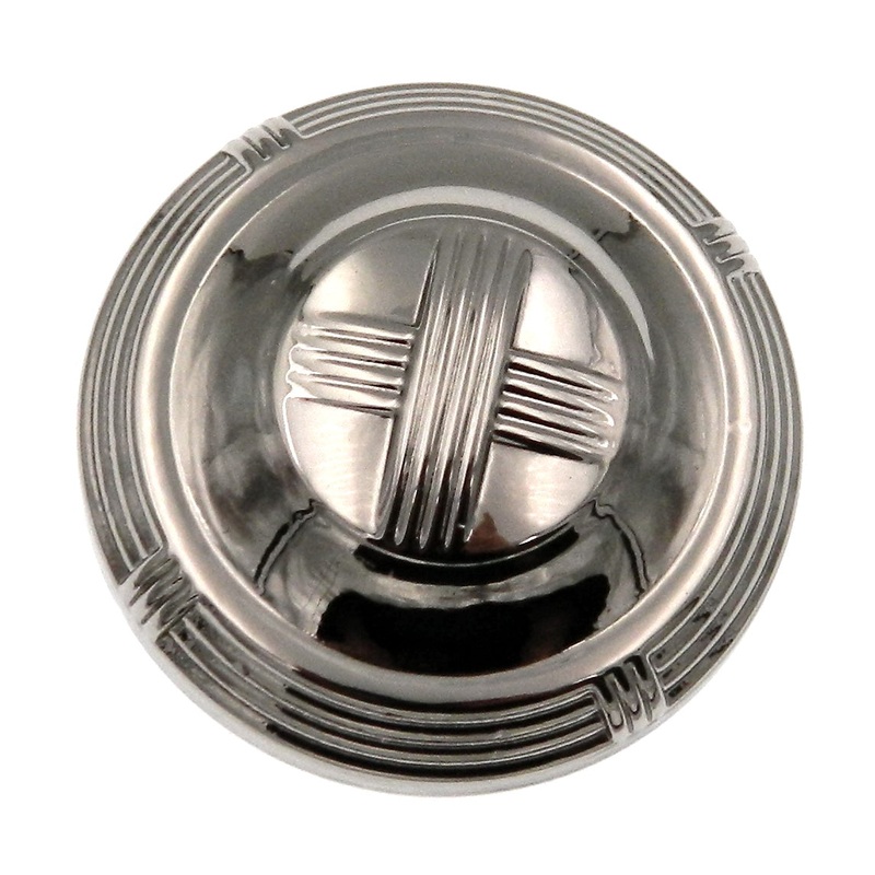 Cliffside Criss-Cross K579-PN Polished Nickel Solid Brass 1-13/16 Cabinet Knob