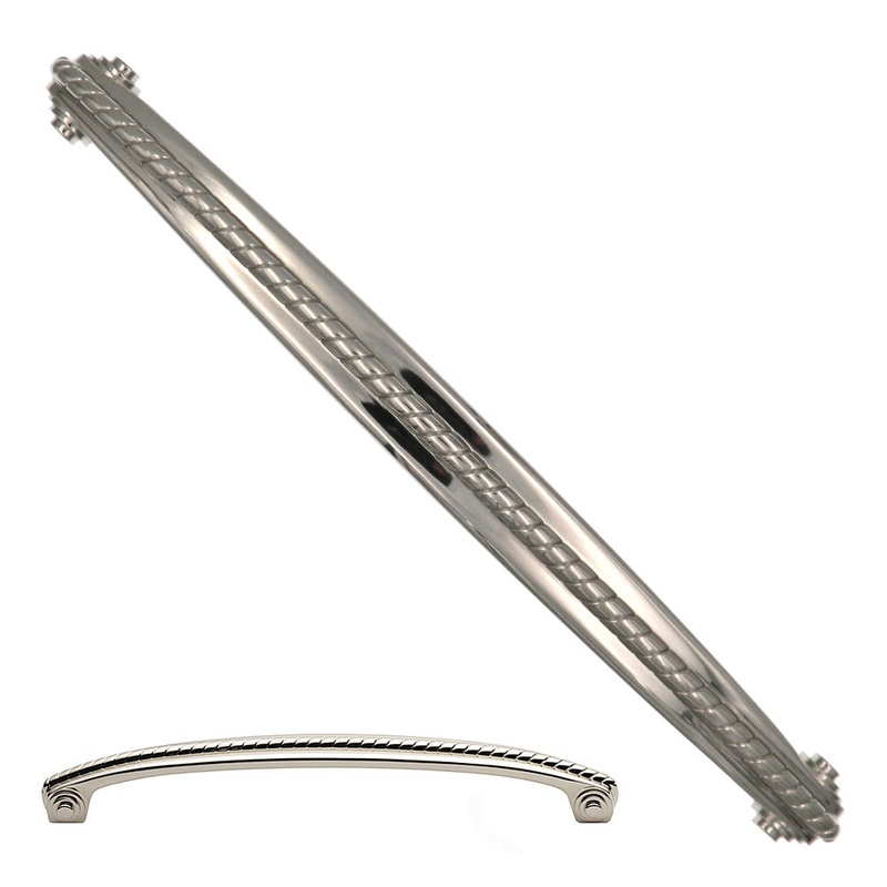 Cliffside Rope K344-12-PN Solid Brass 12 c.c. Polished Nickel Cabinet Handle