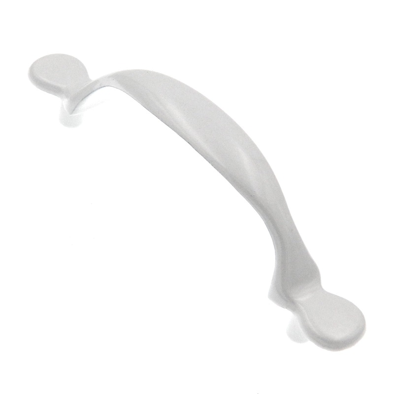 Hickory Hardware Conquest P14170-W White 3cc Arch Cabinet Handle Pull