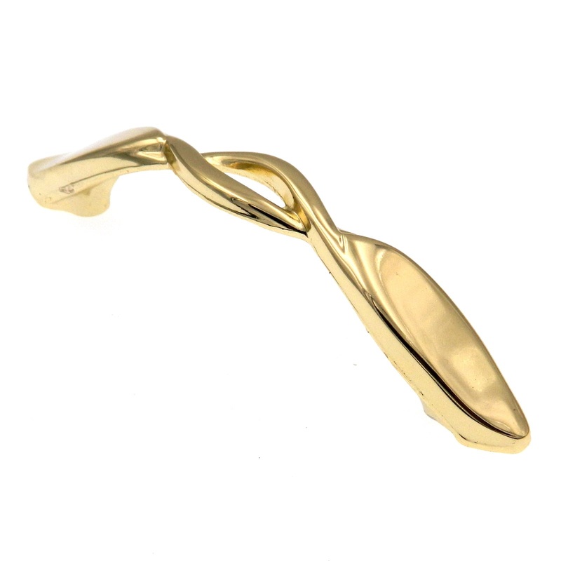Hickory Hardware Eclipse P335-UB Ultra Brass 3cc Arch Cabinet Handle Pull