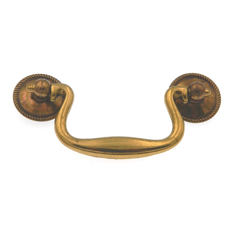 Hickory Hardware Manor House P8049-LP Lancaster Brass 3 cc Drawer Bail Pull