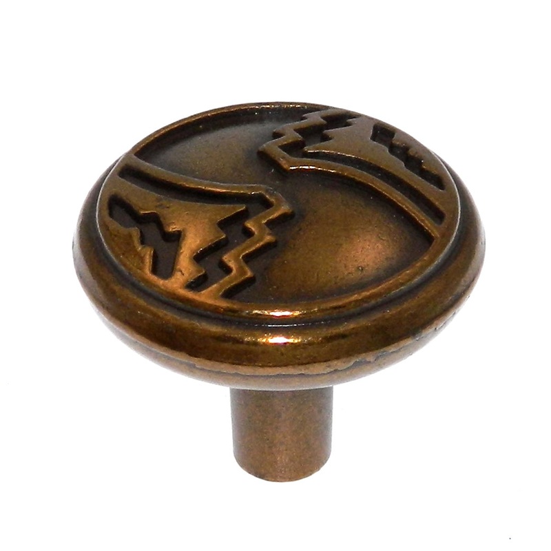 Hickory Hardware Southwest Lodge P377-LPH Honey Brass 1 1/4 Cabinet Knob Pull