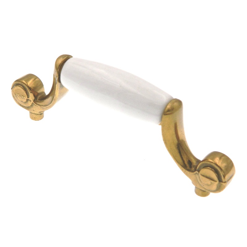 Hickory Hardware Tranquility P526-LP Lancaster Brass 3cc Arch Cabinet Handle Pull