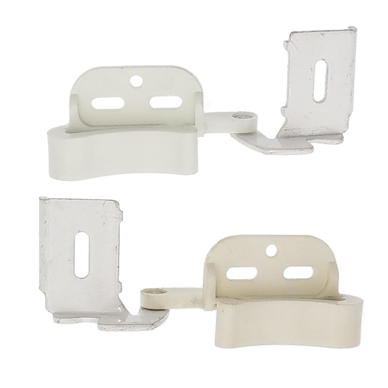 Left and Right Amerock Marathon 1/2 Overlay Knife Hinges Full Wrap White CM2665-W
