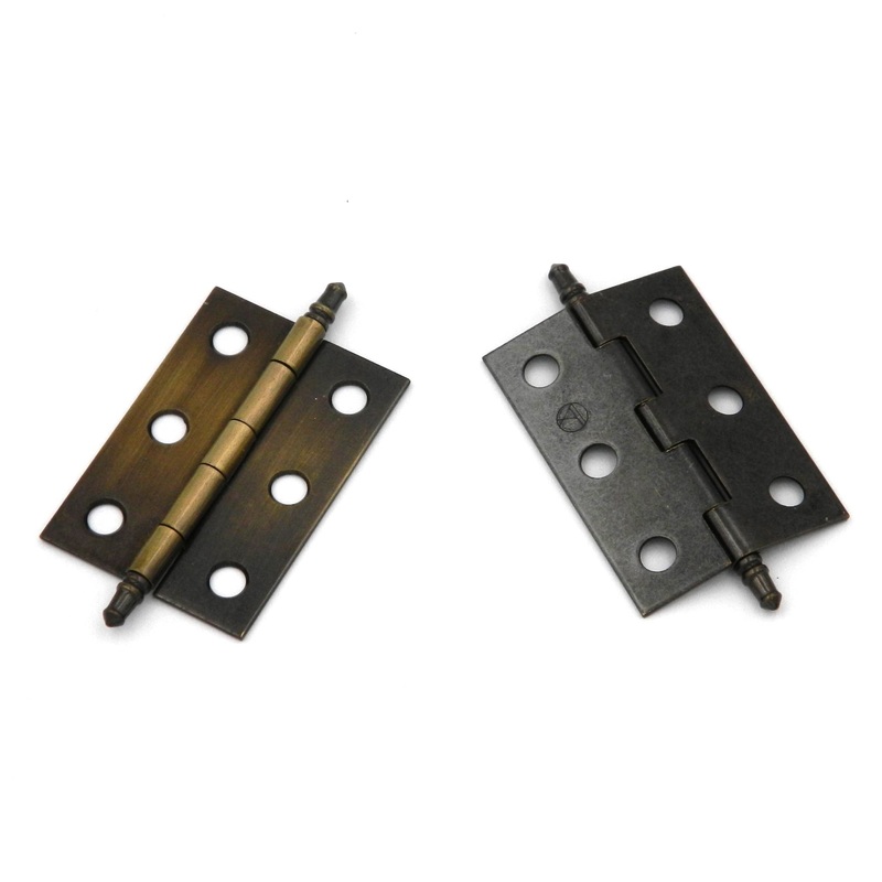 Pair of Amerock Antique English Brass 2 Joint Furniture Butt Hinges BP2355-AE