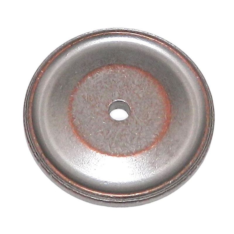 Century 16369-WNC Yukon 1 1/2 Cabinet Knob Backplate Weathered Nickel Copper