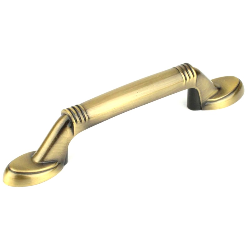 Century Aztec 28433-AB Brushed Antique Brass 3cc Arch Pull Cabinet Handle