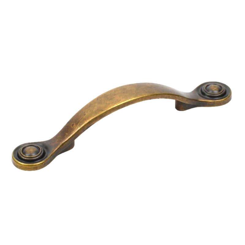 Century Baroque 25143-3B Antique Bronze 3cc Arch Pull Cabinet Handle