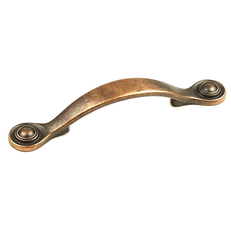 Century Baroque 25143-AC Antique Copper 3cc Arch Pull Cabinet Handle