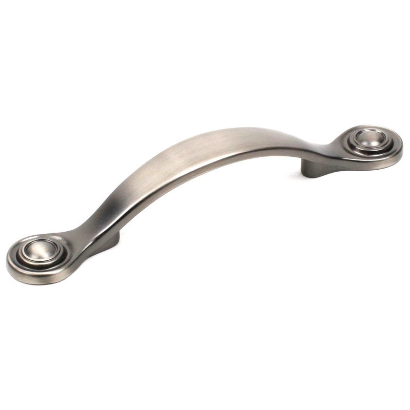 Century Baroque 25143-APH Antique Pewter Hand Polished 3cc Arch Cabinet Handle
