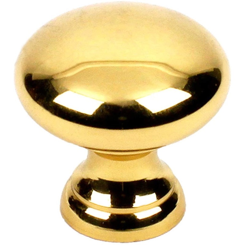 Century Elegance 11902-3 Polished Brass 15/16 Solid Brass Cabinet Knob Pull