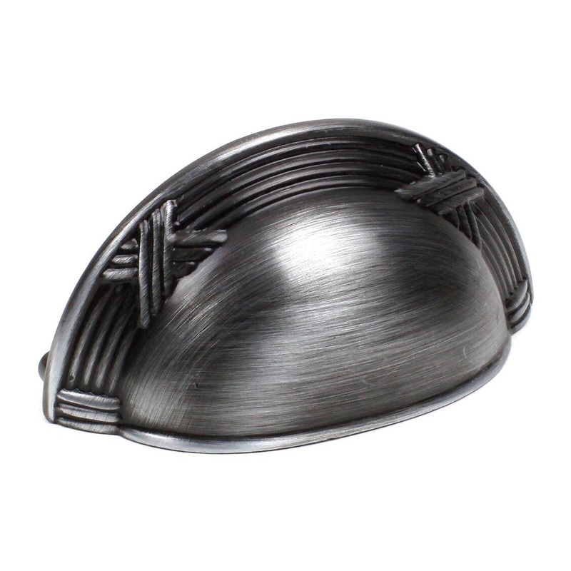 Century Georgian 15543-ASH Antique Pewter 3cc Cup Pull Drawer Handle