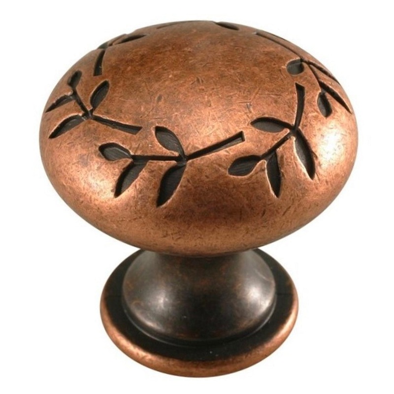 Century Hardware Hamilton 28605-AC Antique Copper 1 3/16 Cabinet Knob Pull