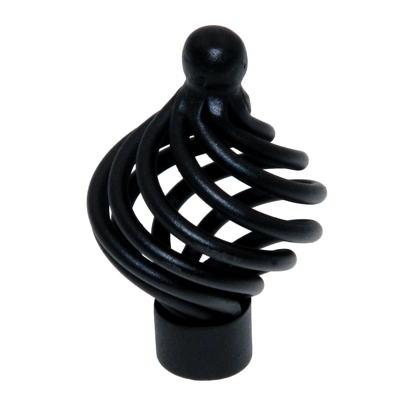 Century Hardware Orleans 42417-MB Matte Black 1 1/2 Cabinet Knob Pull