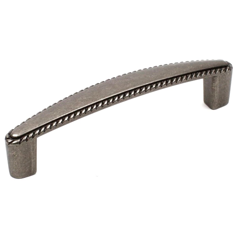 Century Hawthorne 22366-AP Antique Pewter 3 3/4 (96mm)cc Arch Cabinet Handle