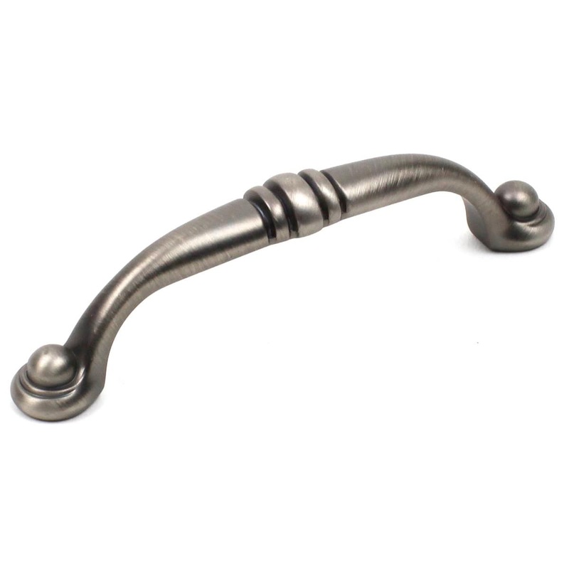 Century Lisbon 21446-APH Antique Pewter 3 3/4 (96mm)cc Arch Pull Cabinet Handle