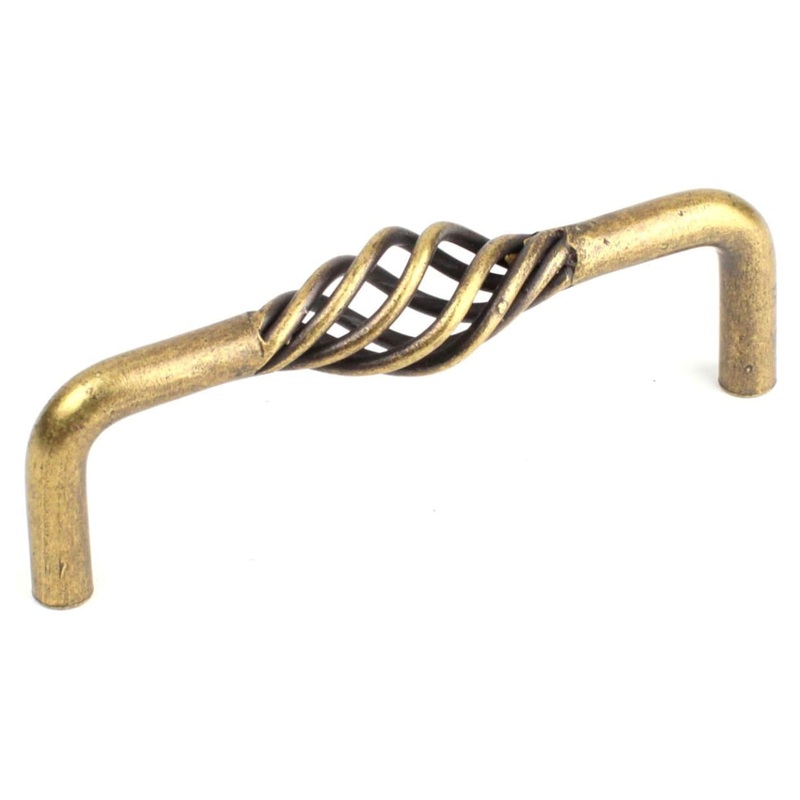 Century Orleans 44047-ABM Antique Brass 4cc Birdcage Drawer Handle