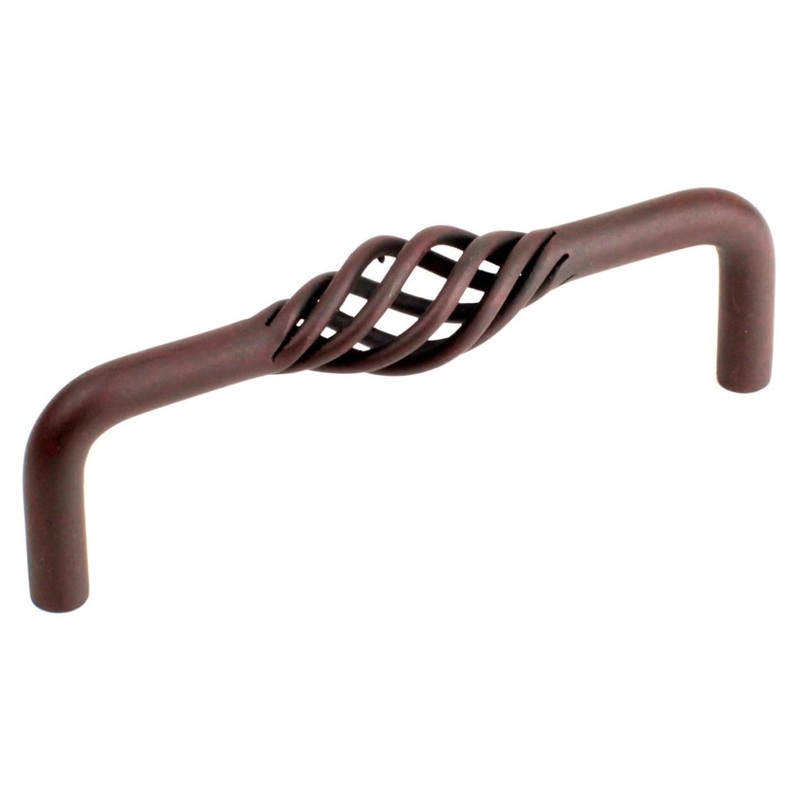 Century Orleans 44047-NR Natural Rust 4cc Birdcage Drawer Handle