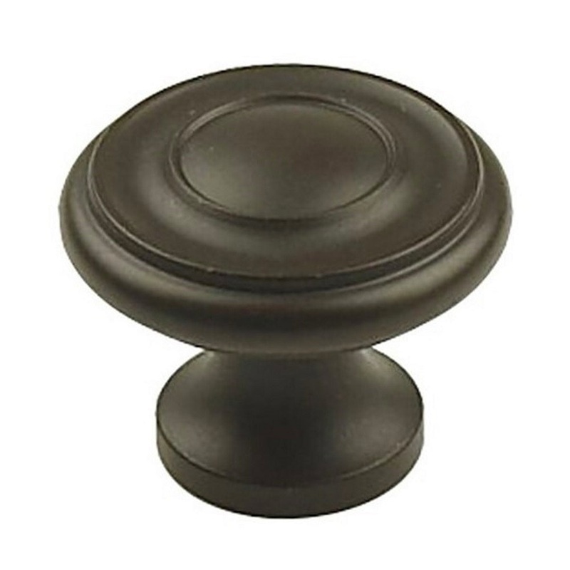Century Plymouth 11426-10B Oil-Rubbed Bronze 1 1/4 Solid Brass Cabinet Knob