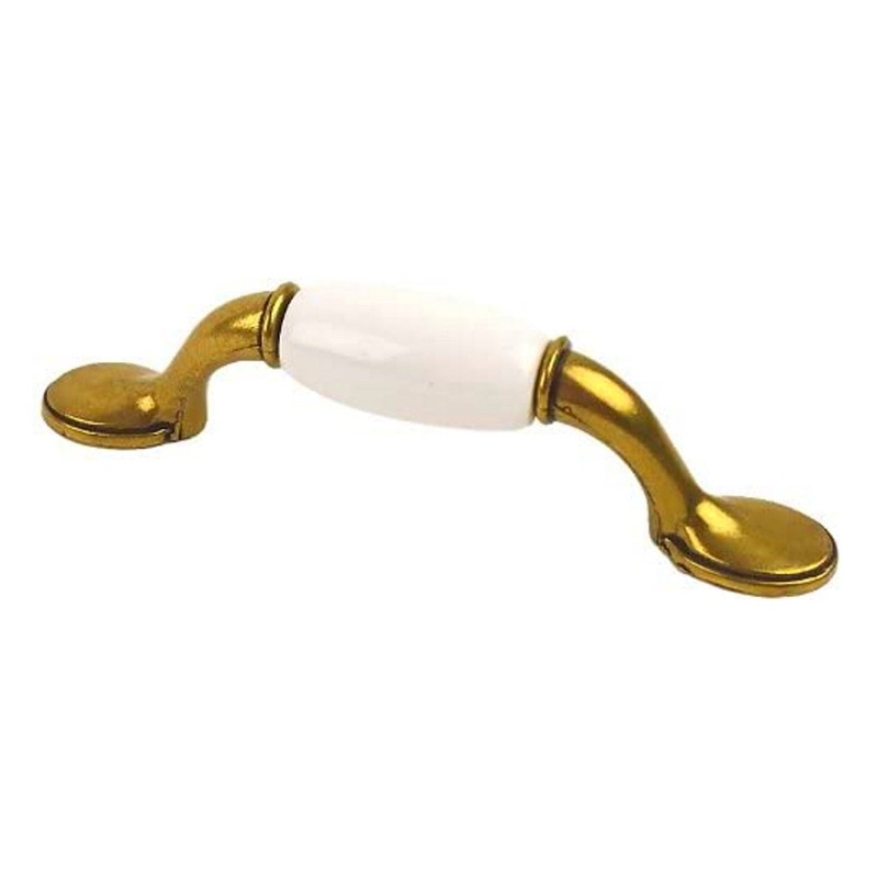 Century Yaletown 25333-BBWT Burnished Brass 3cc Arch Pull Cabinet Handle