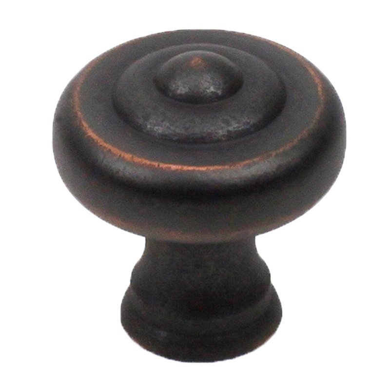 Century Yukon 18126-WZC Weathered Bronze Copper 1 1/4 Solid Brass Cabinet Knob