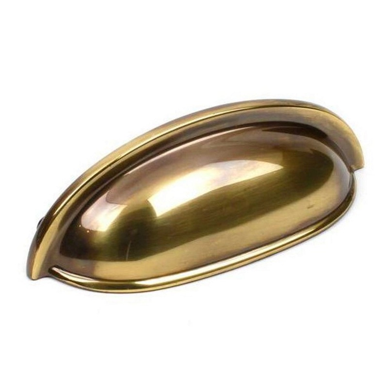Century Yukon 19353-PA Polished Antique 3cc Cup Pull Drawer Handle